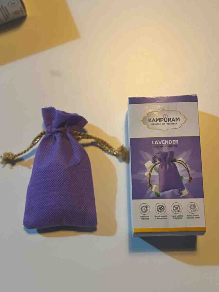 Kampuram Organic Air Freshener β Lavender Aroma Herbal Pouch