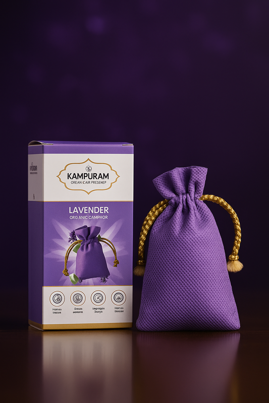 Kampuram Organic Air Freshener – Lavender Aroma Herbal Pouch