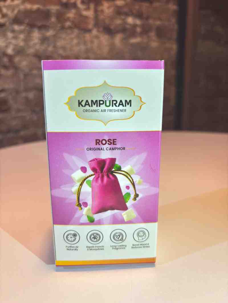 Kampuram Organic Air Freshener – Rose Aroma Herbal Pouch